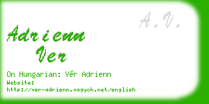 adrienn ver business card